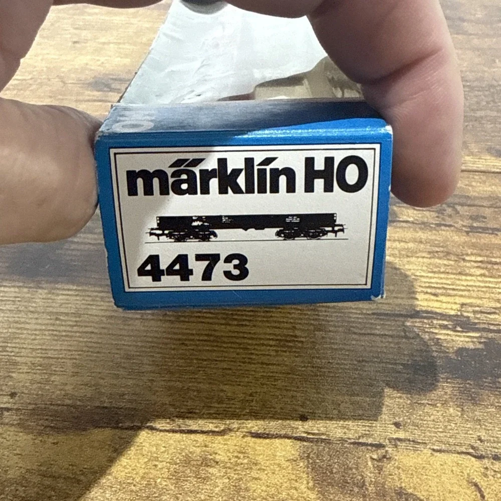 Marklin 4473 HO Scale German Federal Railway Low Side Flatcar LN/Box
